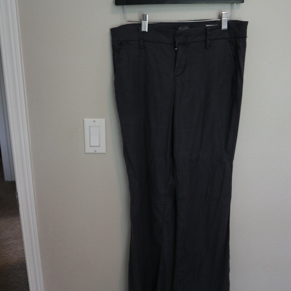 Anthropologie Level 99 Newport Wide Leg Linen